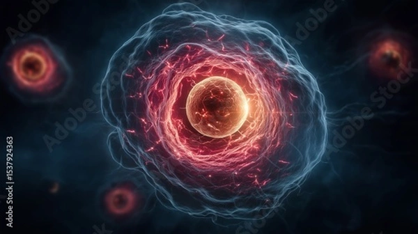 Fototapeta Microscopic Cellular Structure in Biology