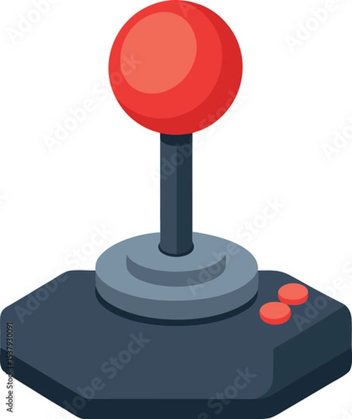 Obraz red button with a remote control
