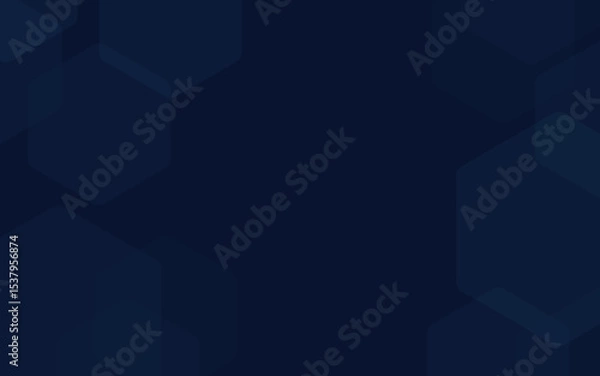 Fototapeta Vector background with abstract shapes for business presentation dark blue