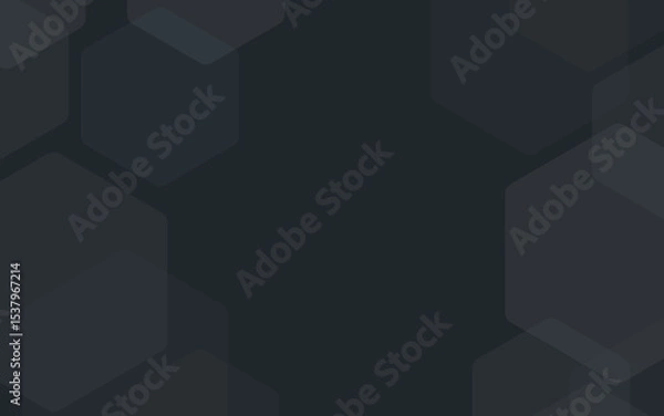 Fototapeta Vector background with abstract shapes for business presentation dark grey