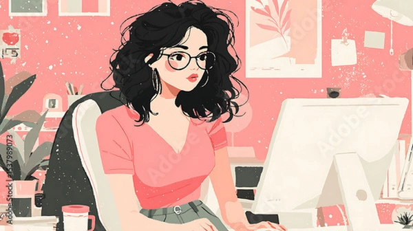 Obraz infographic with tips for starting freelance career