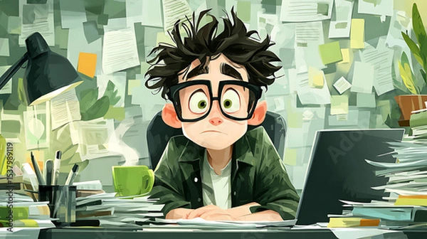 Obraz infographic about common freelance challenges