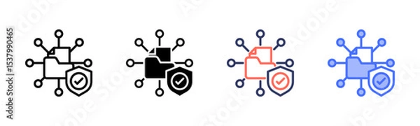 Fototapeta Data Integrity Icon