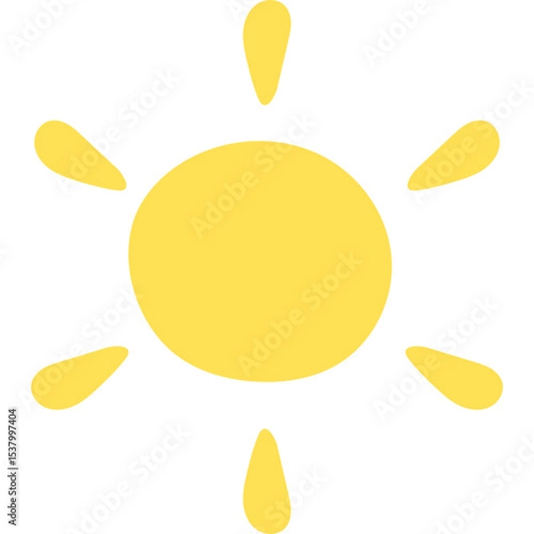 Fototapeta Hand Drawn Sun