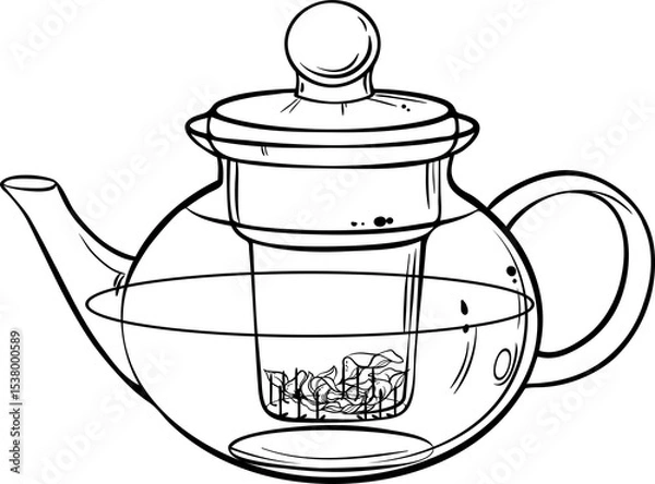 Obraz Teapot  isolated for Design and Decoration