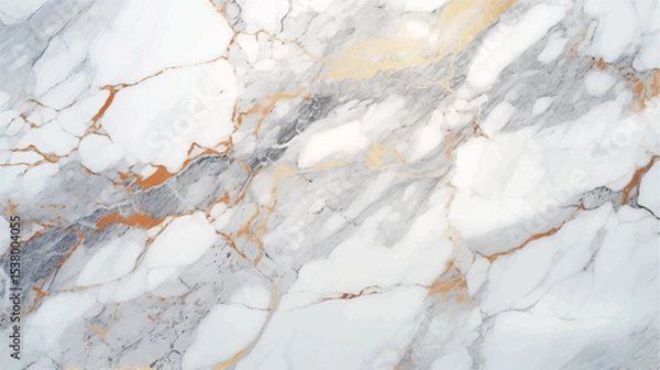 Fototapeta Luxurious white marble texture with golden veins creating marble grey and rose gold marble texture, minimalist