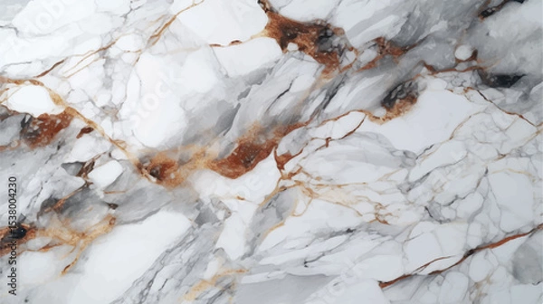 Fototapeta Luxurious white marble texture with golden veins creating marble grey and rose gold marble texture, minimalist