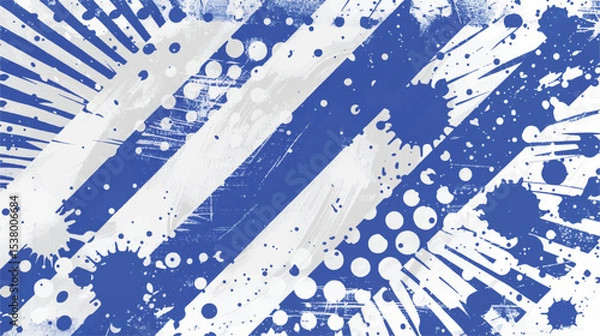 Fototapeta Abstract background with blue stripes abstract background vector illustration 