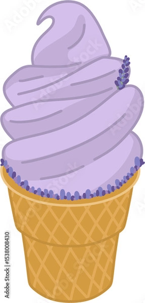 Fototapeta 라벤더 아이스크림