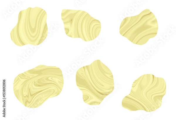 Obraz マーブル花びらセット