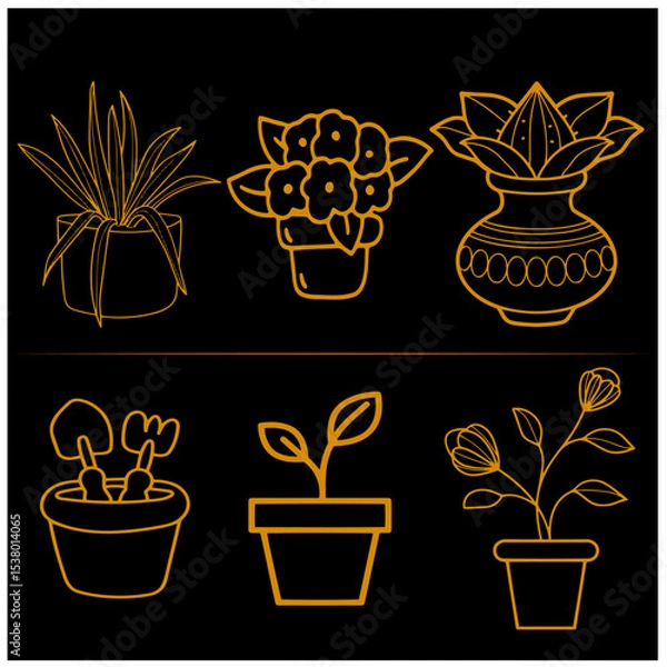 Fototapeta Flower   Vector Set 15