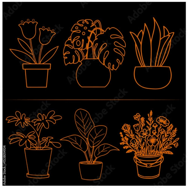 Fototapeta Flower   Vector Set 14