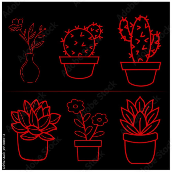 Fototapeta Flower   Vector Set 11
