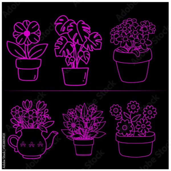 Fototapeta Flower   Vector Set 10