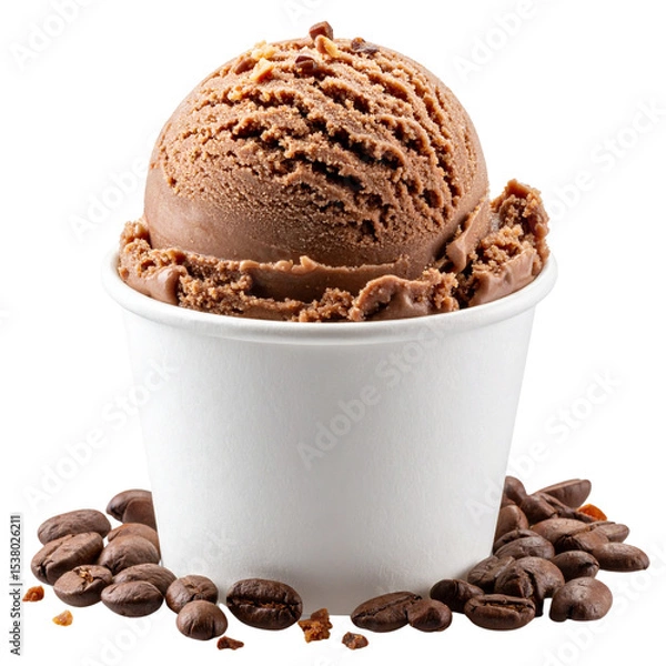 Obraz Delicious chocolate ice cream scoops in a bowl