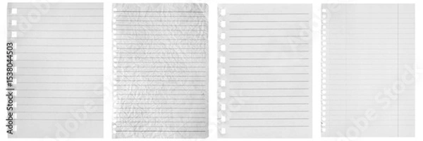Obraz The collection isolated sheet of paper