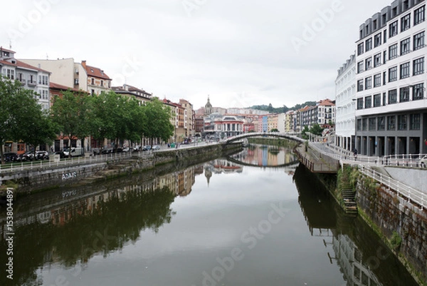 Obraz Urbanscape in the city of Bilbao, Spain