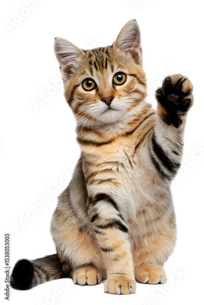 Fototapeta scottish fold cat isolated