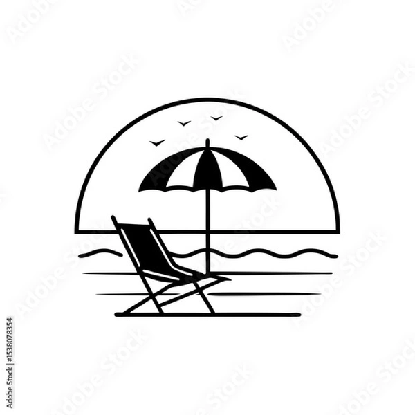 Fototapeta beach vector