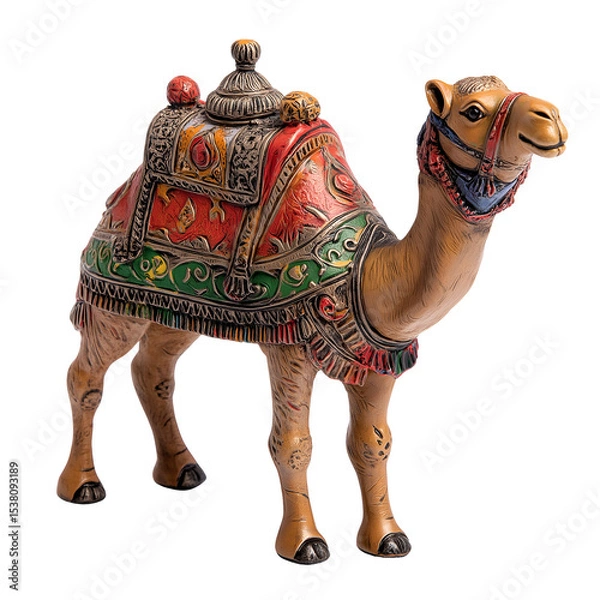 Obraz Decorative camel figurine home decor collectible on transparent background