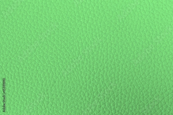 Fototapeta Bright green leather texture be used as background
