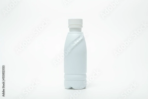 Obraz Small water plastic bottle isolated on white background