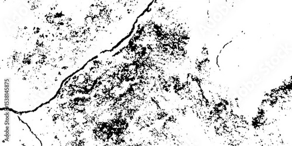 Obraz Grunge vintage white and black vector wall distressed dirty noise rust cracked pain background. messy dusty chalk splat dirt rusty noise overlay concrete wall texture background.