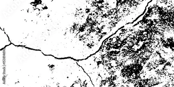 Obraz Grunge vintage white and black vector wall distressed dirty noise rust cracked pain background. messy dusty chalk splat dirt rusty noise overlay concrete wall texture background.