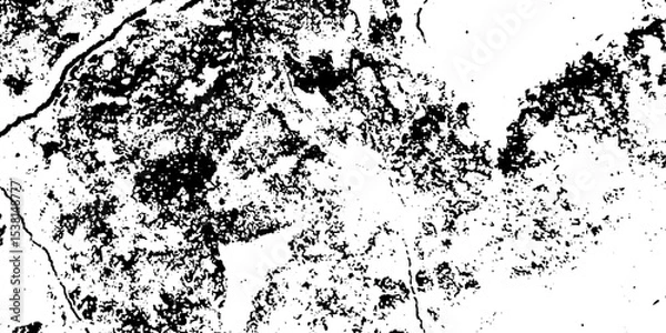 Obraz Grunge vintage white and black vector wall distressed dirty noise rust cracked pain background. messy dusty chalk splat dirt rusty noise overlay concrete wall texture background.