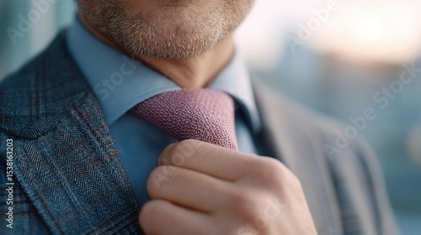 Obraz The concept of learning to dress well to enhance personal image and create new opportunities. Symbolizing self-improvement to appear attractive and likable to others.