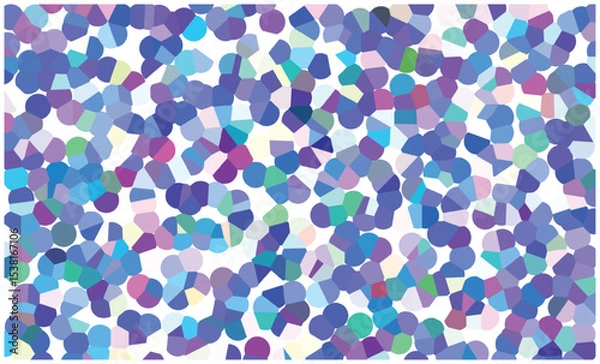 Obraz Abstract background Mosaic of Irregular Shapes in Cool Tones