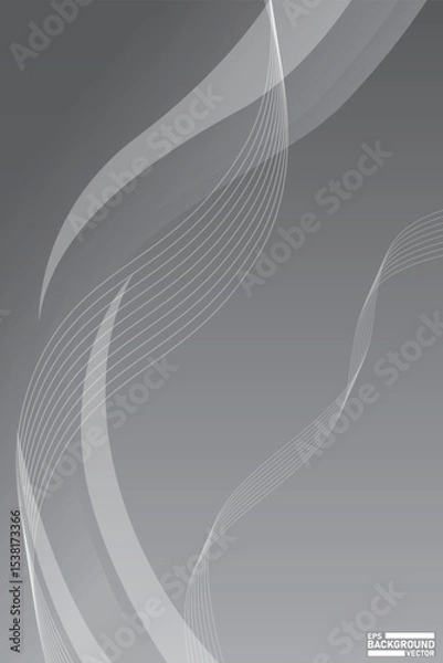Obraz Abstract design gray background illustration