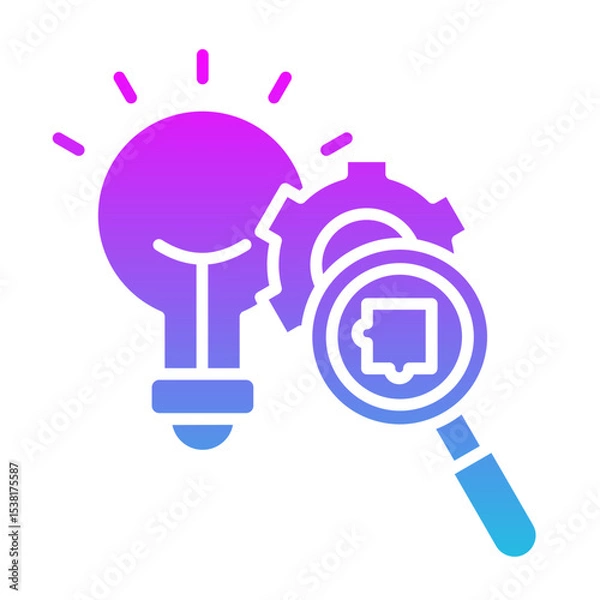 Fototapeta Research Icon