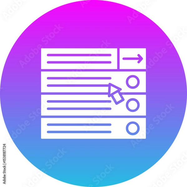 Obraz Drop down menu Icon