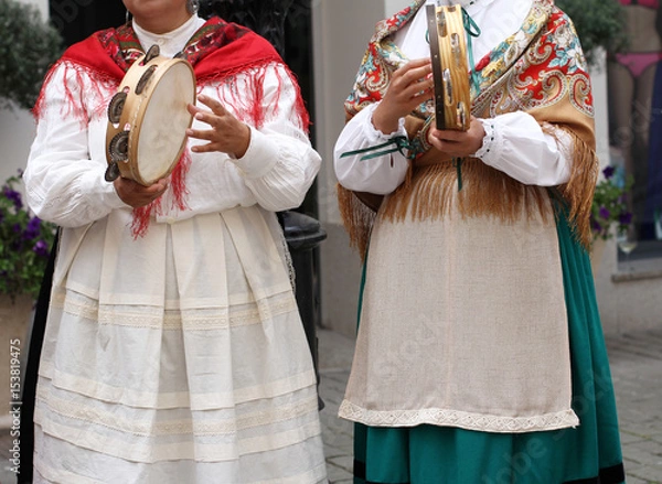 Obraz Traditional galician costume