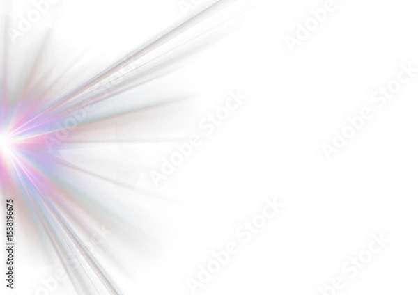 Obraz PNG Light crystal glass effect with sparkle bokeh crystal and rainbow light. PNG Neon transparent diamond with crystal background flash png. Reflex prism crystal lens refraction abstract beam png