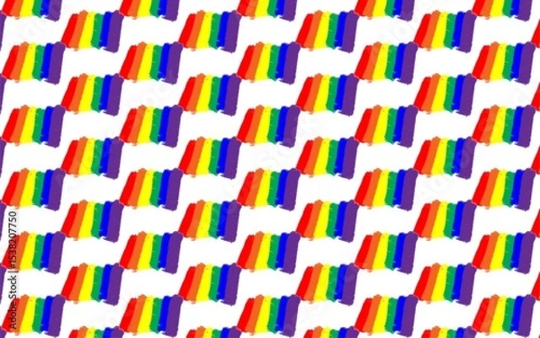 Obraz Pride month LGBTQ pattern background 