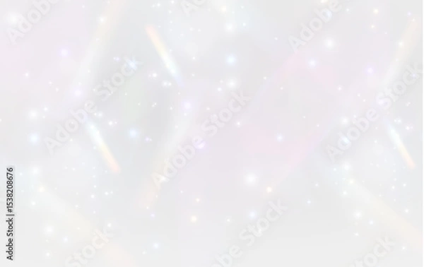 Obraz Png Rainbow light and white dust. Png The crystal shimmers with a rainbow effect. Png Background with bokeh light effect png. Gorgeous Christmas glowing dust background.	Png Rainbow light crystal
