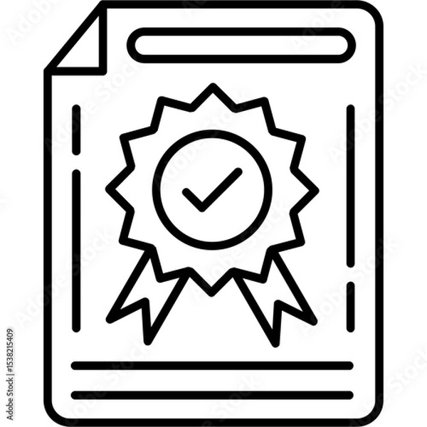 Obraz Occupancy Certificate Icon