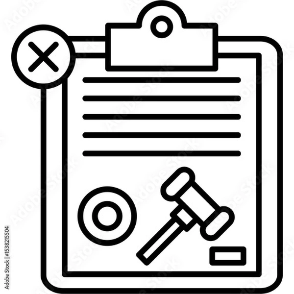 Obraz Breaking a Lease Clause Icon