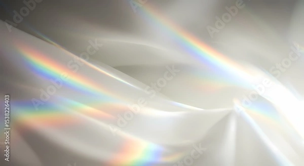 Obraz Light Gray Laser Gradient Light Strip Background, Color Transition Conveys Future Sci - fi Texture