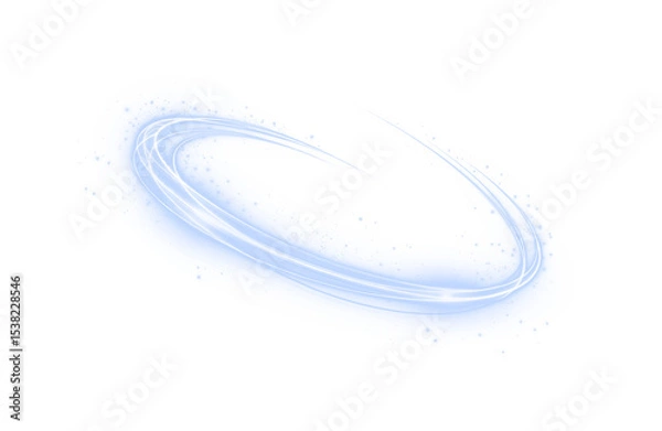 Fototapeta A vibrant swirl of vortex, light, and glow creates this energetic PNG. Transparent Overlay with neon motion and spark—perfect for dynamic, sci-fi, or magical themed vector art.