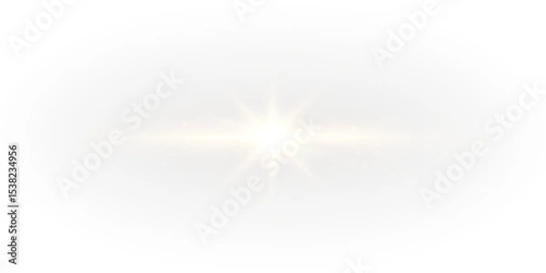 Fototapeta Overlay, light, sunbeam, shine, and effect merge in this radiant PNG. A glowing PNG design with transparent flare, perfect for magical, soft-focus, or golden light visuals