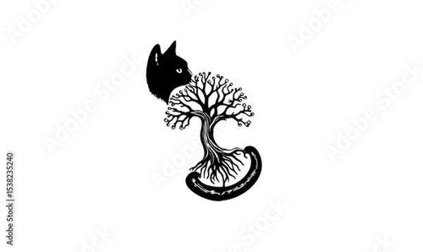 Obraz Tree Of Life Cat Edition 2