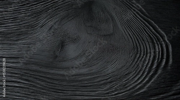 Fototapeta Generative AI, Dark wood grain texture with black finish