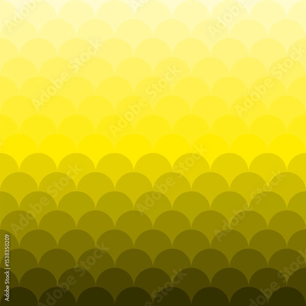 Fototapeta Modern yellow gradient circular overlapping pattern – seamless, stylish, and perfect for branding, packaging, or digital design. Ideal for backgrounds or textures. Trendy and versatile.