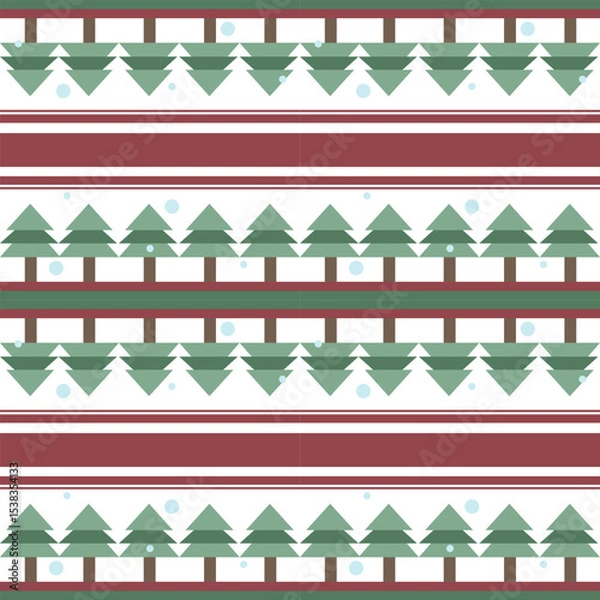 Obraz christmas seamless pattern