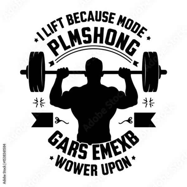 Fototapeta Fitness, gym, workout, bodybuilding, gym shirt, gym t-shirt design, vector t-shirt, muscle, gym vector, fitness shirt, motivational quote, exercise, powerlifting, gym logo, fit life, gym apparel, weig
