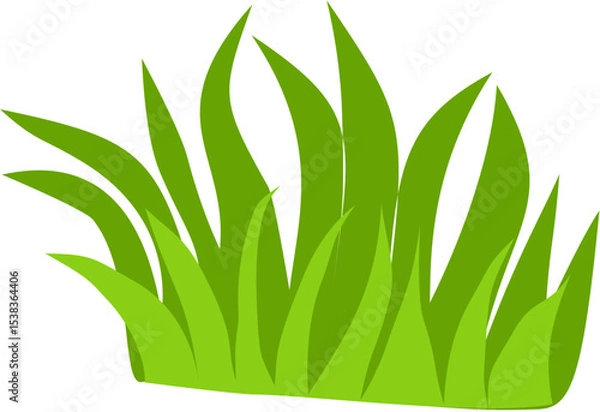 Obraz flat green grass