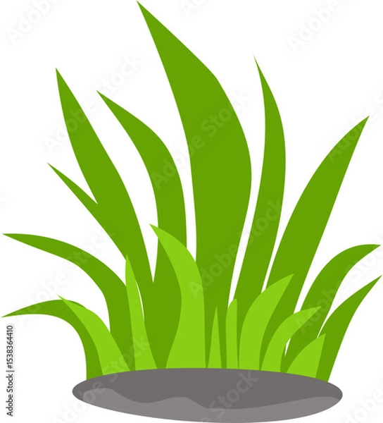Obraz flat green grass